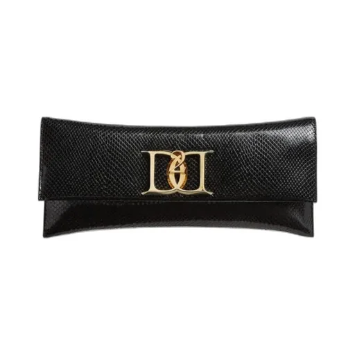 Double D Plaque Clutch Bag