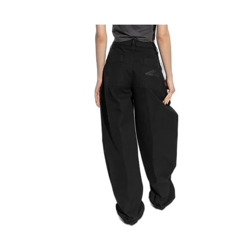 Logo Printed Mid-Rise Trousers