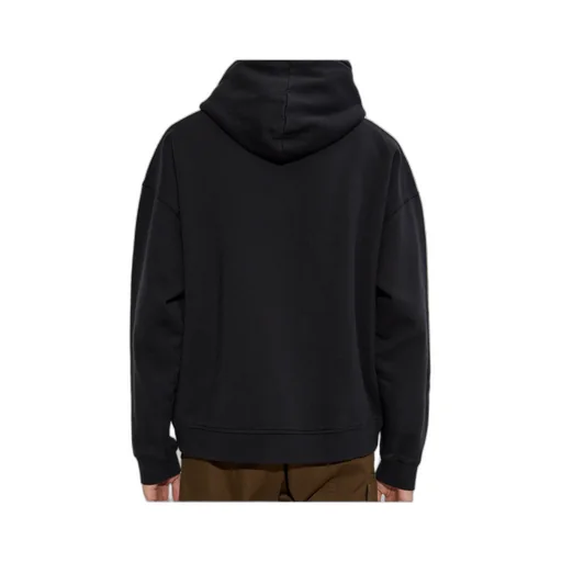 Logo Patch Drawstring Hoodie