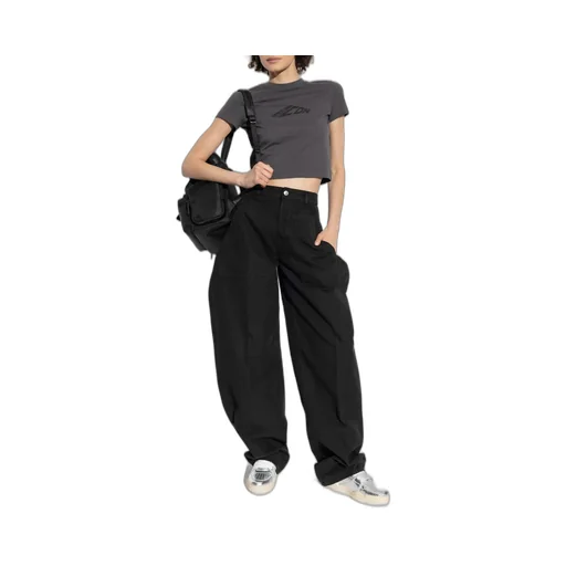Logo Printed Mid-Rise Trousers