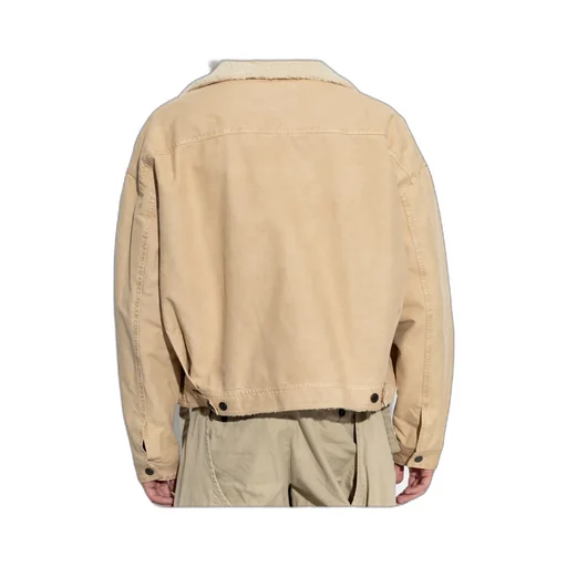 Logo Printed Buttoned Jacket