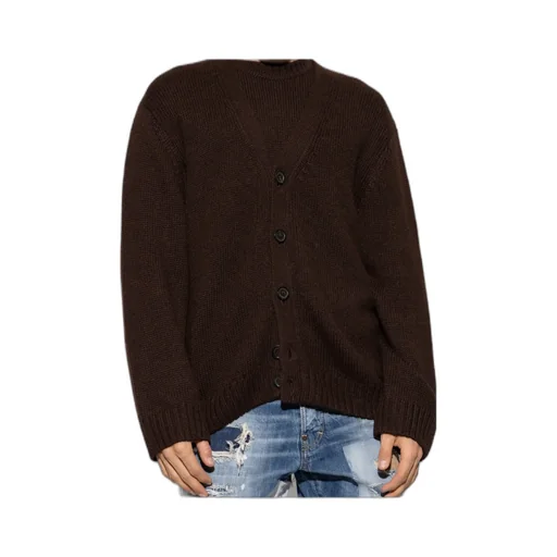 Long-Sleeved Button-Up Cardigan
