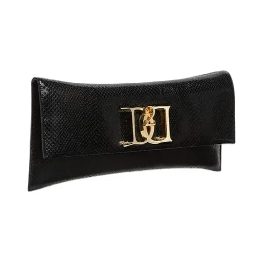 Double D Plaque Clutch Bag