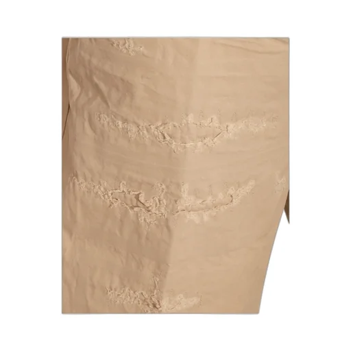 Distressed Straight-Leg Pants