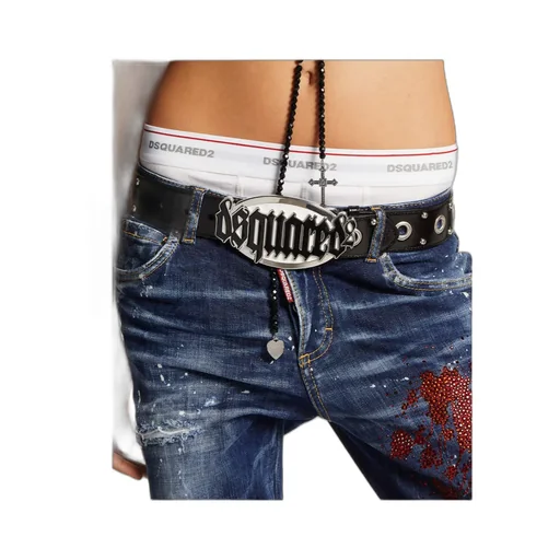 Gothic Logo Buckled Belt