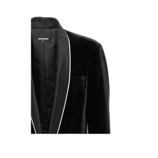Single-Breasted Tailored Velvet Blazer