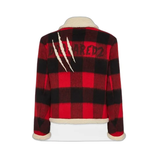 Checked Zip-Up Jacket