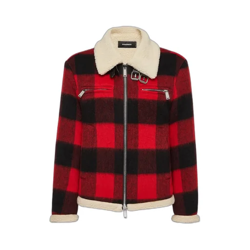 Checked Zip-Up Jacket