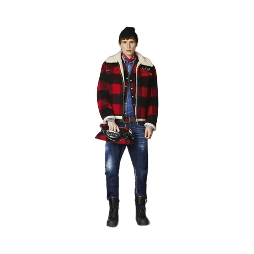 Checked Zip-Up Jacket