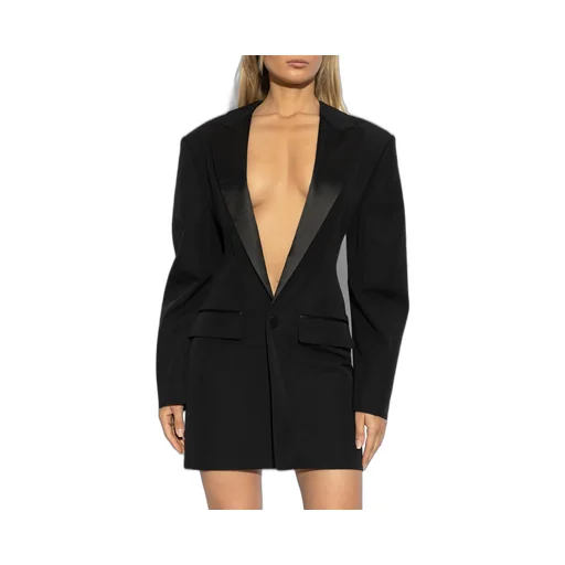 V-Neck Blazer Dress