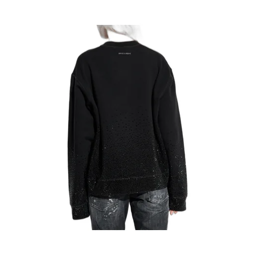 Rhinestone Embellished Crewneck Sweatshirt