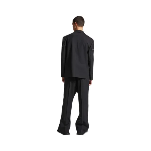Zip-Detailed Straight-Leg Trousers