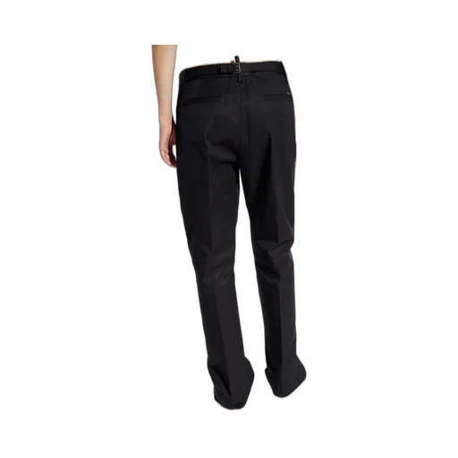 Straight-Leg Pleat-Detailed Trousers