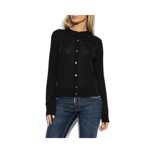 Embellished Crewneck Cardigan