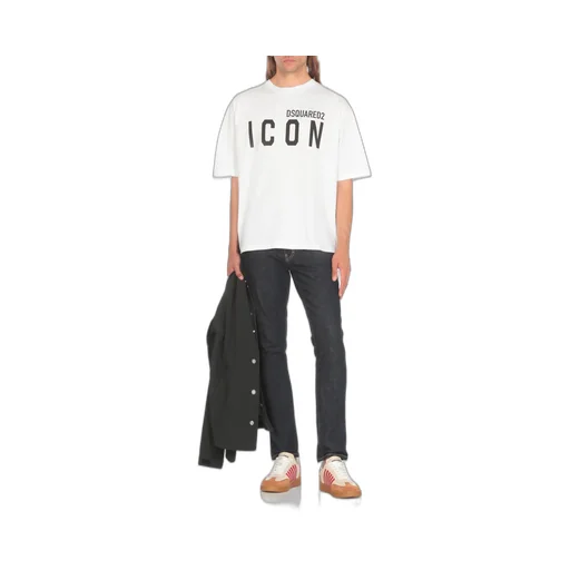 Icon Logo Printed Crewneck T-Shirt