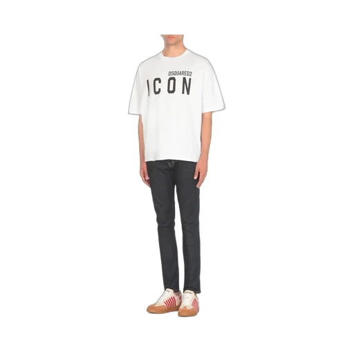 Icon Logo Printed Crewneck T-Shirt