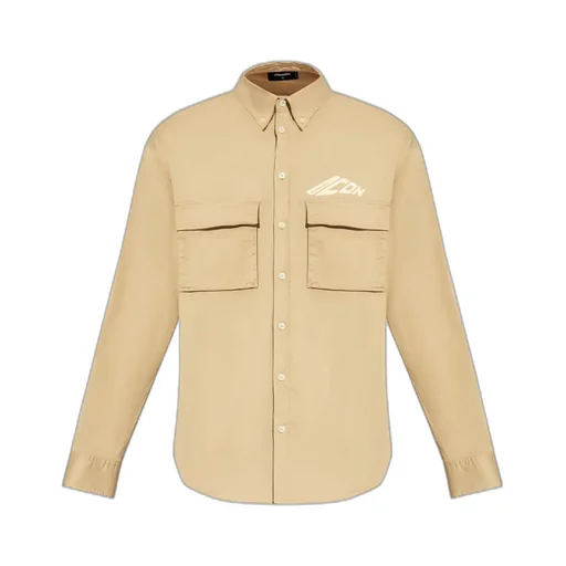 Logo Printed Long Sleeved Shirt