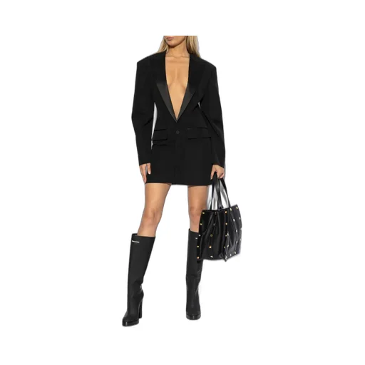 V-Neck Blazer Dress