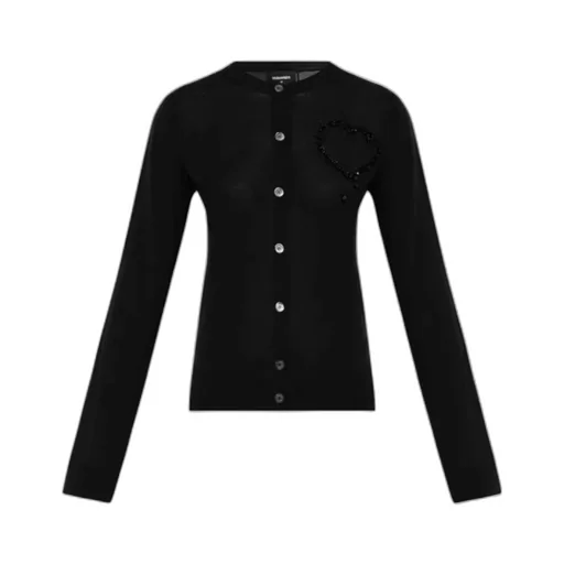 Embellished Crewneck Cardigan