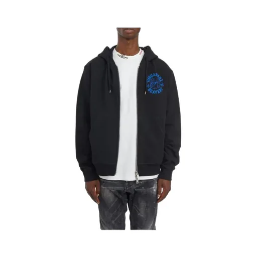 Logo Printed Zip-Up Hoodie