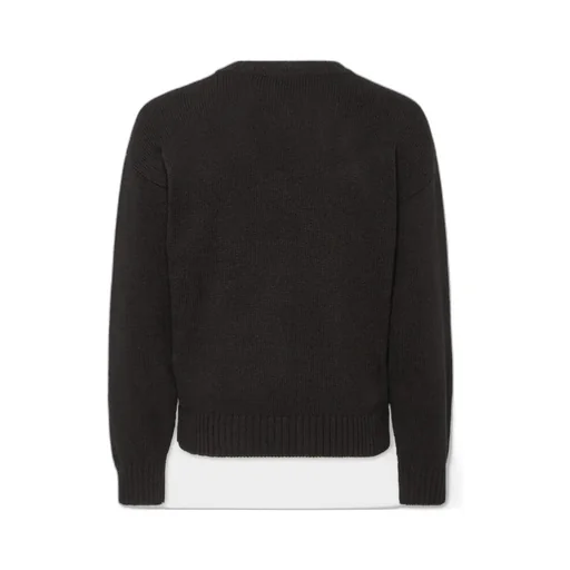 Logo Intarsia Knit Crewneck Pullover