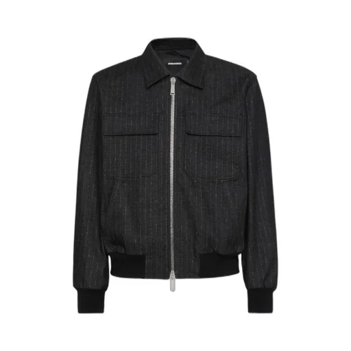 Denim Pinstripe Jacket