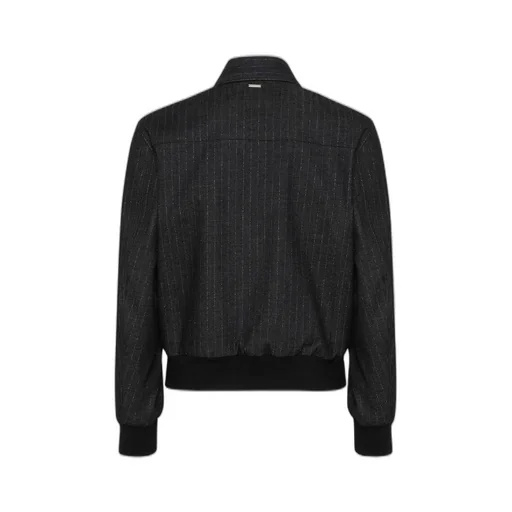 Denim Pinstripe Jacket
