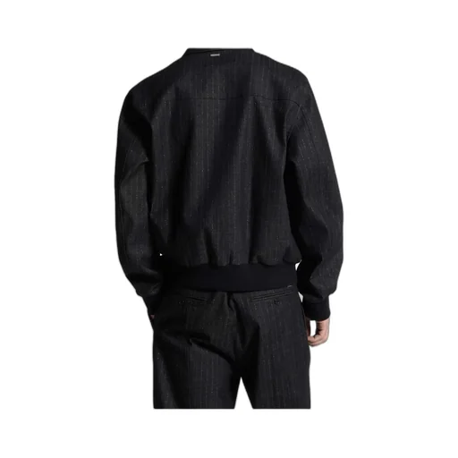 Denim Pinstripe Jacket