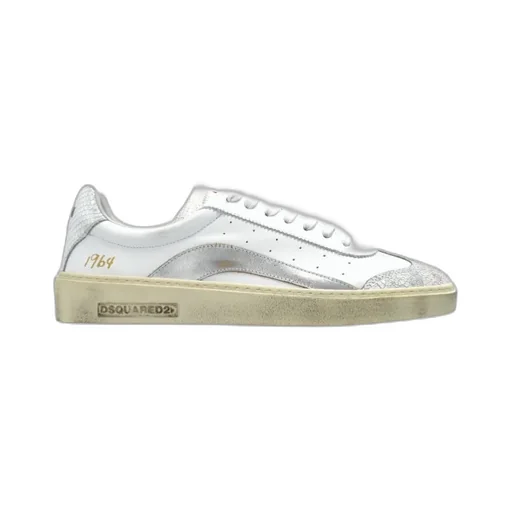 Distressed Lace-Up Sneakers