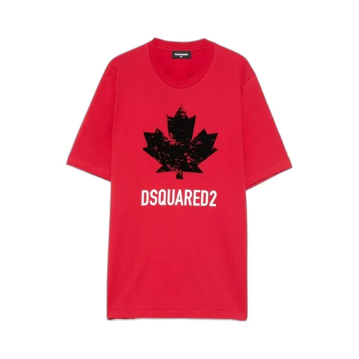 Maple Leaf-Print T-Shirt