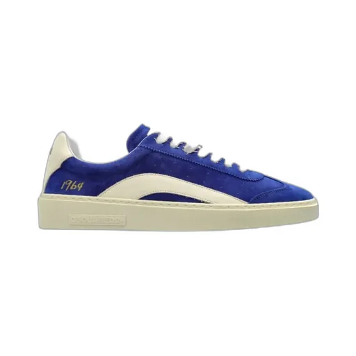 Round-Toe Lace-Up Sneakers
