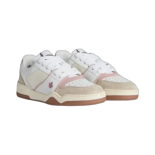 Spiker Panelled Lace-Up Sneakers
