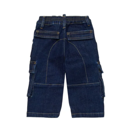 Logo-Embroidered Cargo Jeans