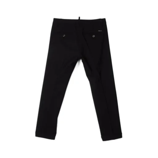 Elastic Waist Straight-Leg Pants