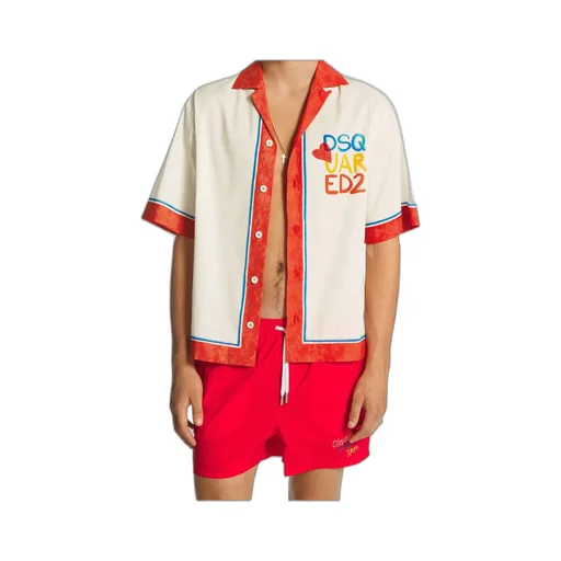 Summer Lovers Drop Shoulder Muslin Bowling Shirt