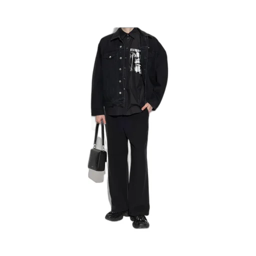 Long Sleeved Graphic-Stamp Shirt