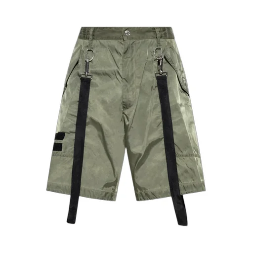 Strap-Detailed Cargo Shorts