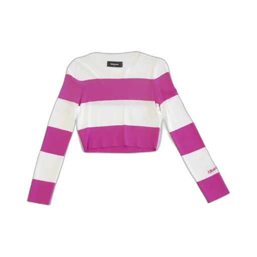 Round-Collar And Long-Sleeved Sweater