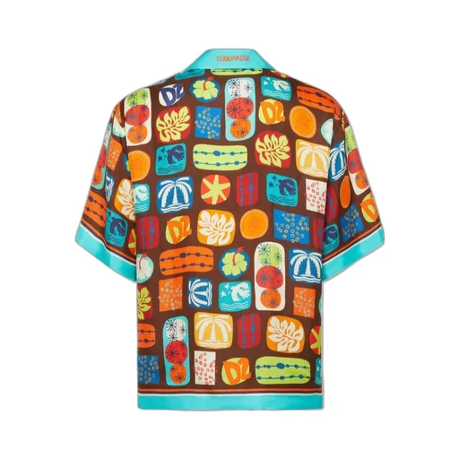 Summer Lovers Drop Shoulder Bowling Shirt