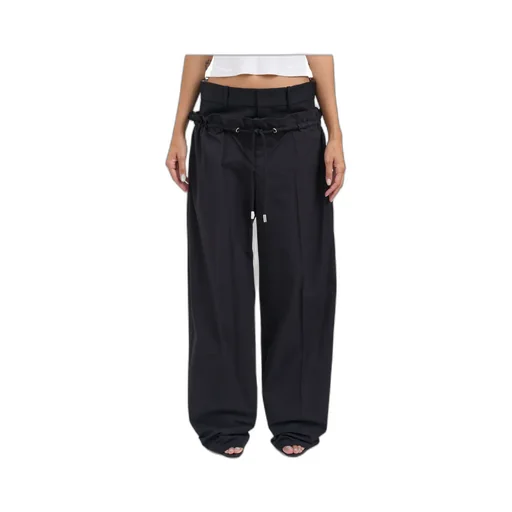 Dsquared2 Straight-Leg High Waist Drawstring Pants