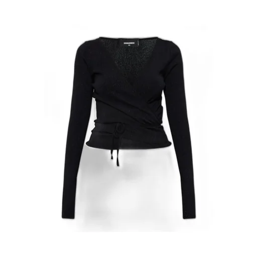 Lurex Thread Knitted Cardigan