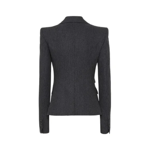Pinstripe Pattern Blazer