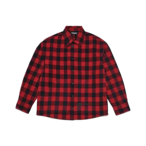 Checked Long-Sleeved Shirt
