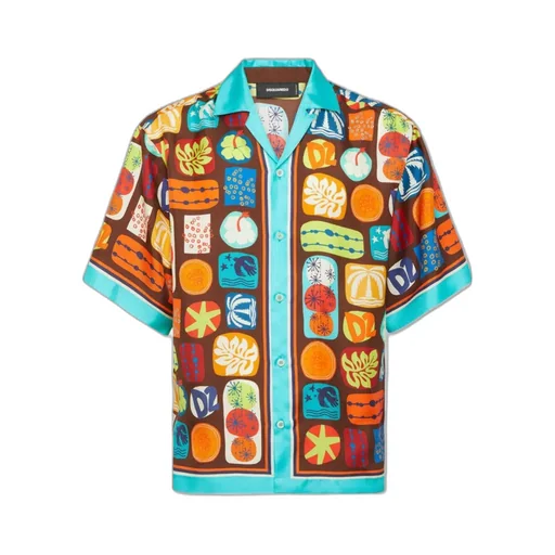Summer Lovers Drop Shoulder Bowling Shirt