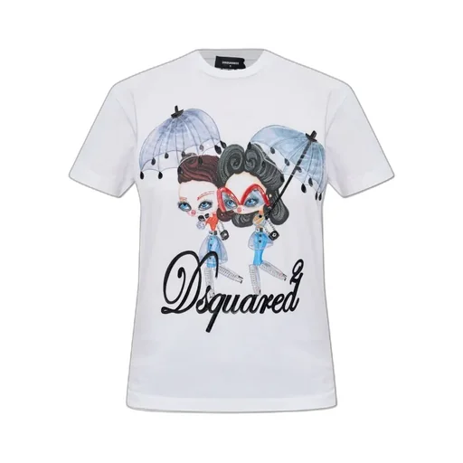 Printed Embellished Crewneck T-Shirt
