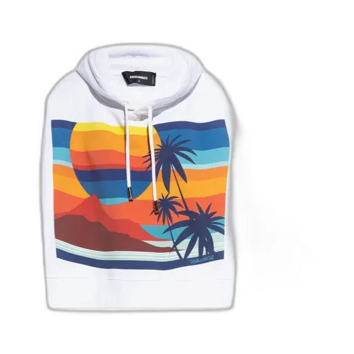 Summer Lovers Onion Cropped Fit Hoodie