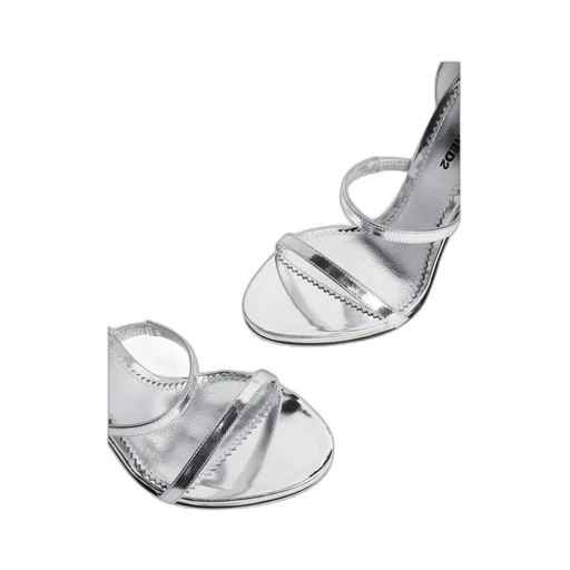 Round-Toe Heeled Sandals