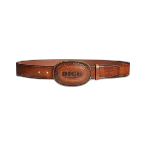X Magliano Logo Embossed Buckle Belt