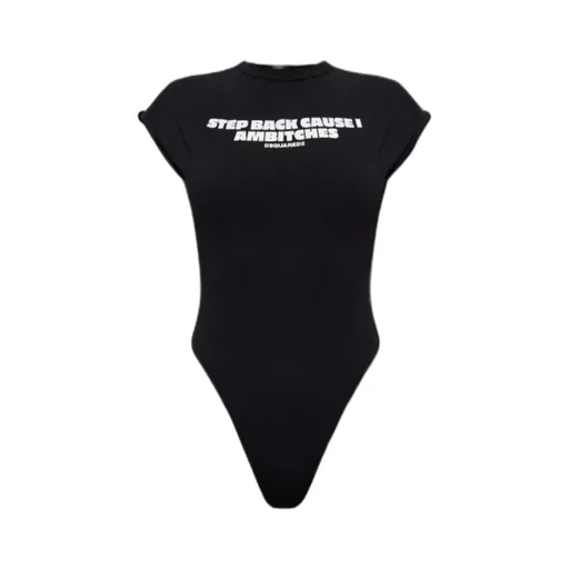 Neck Tie Printed Bodysuit