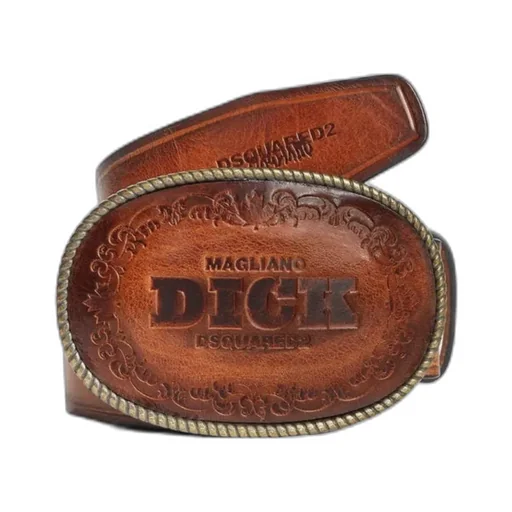 X Magliano Logo Embossed Buckle Belt